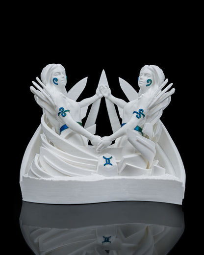 Enchanting Gemini 3D Printed Statue🌟 – handcrafted 3D printed decor gift