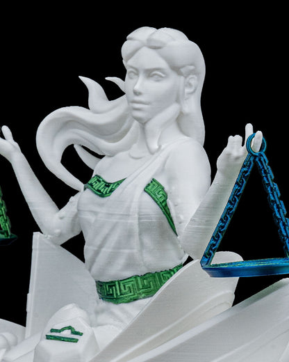 ✨ 3D Printed Libra Statue – Embrace the Balance of Beauty and Harmony ✨ – handcrafted 3D printed decor gift