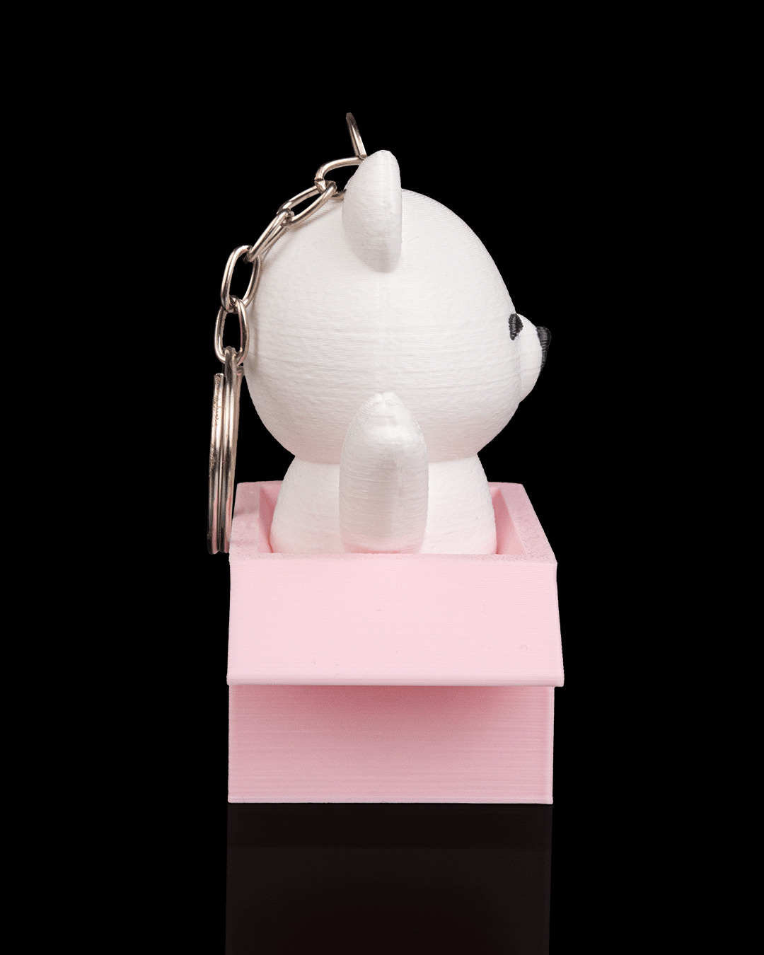 🧸✨ Peek‑a‑Bear – 3D Printed Keychain Bear in Heart Box