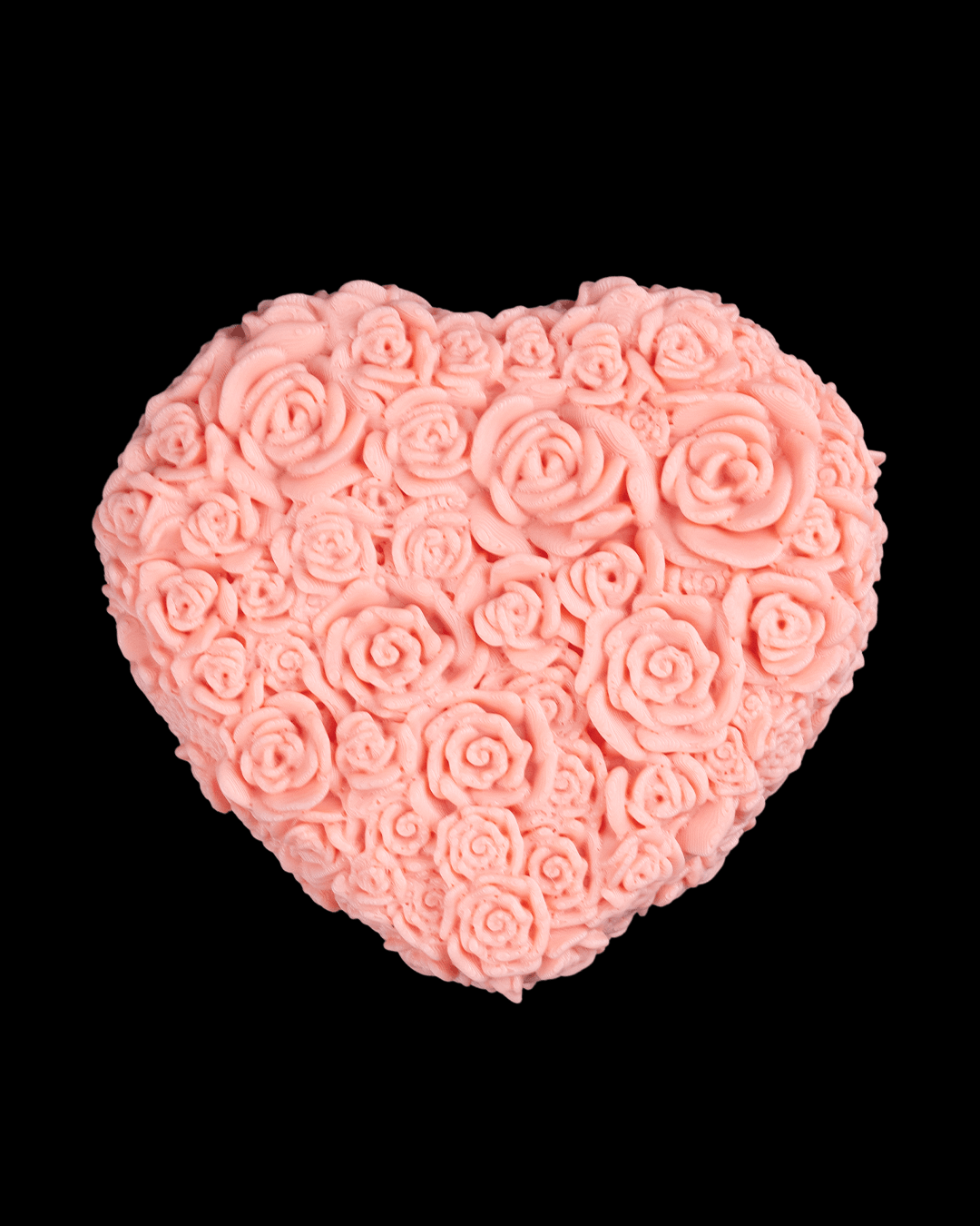Petal Heart Container | 3D Printed Floral Heart Storage Box | Gift & Jewelry Keepsake Decor