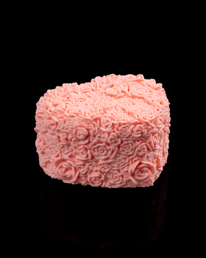 Petal Heart Container | 3D Printed Floral Heart Storage Box | Gift & Jewelry Keepsake Decor
