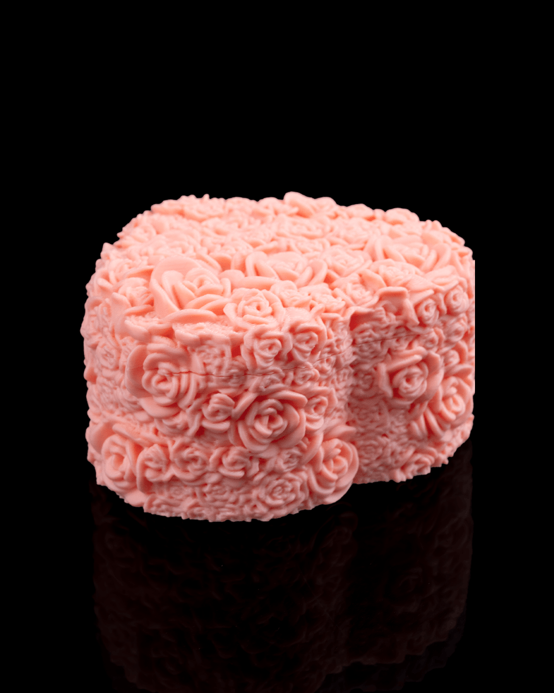 Petal Heart Container | 3D Printed Floral Heart Storage Box | Gift & Jewelry Keepsake Decor