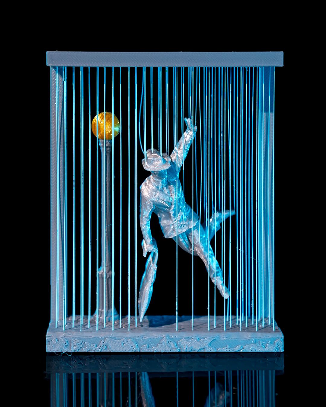 🌦️ 3D Printed String Art - Raining Bliss 🌈