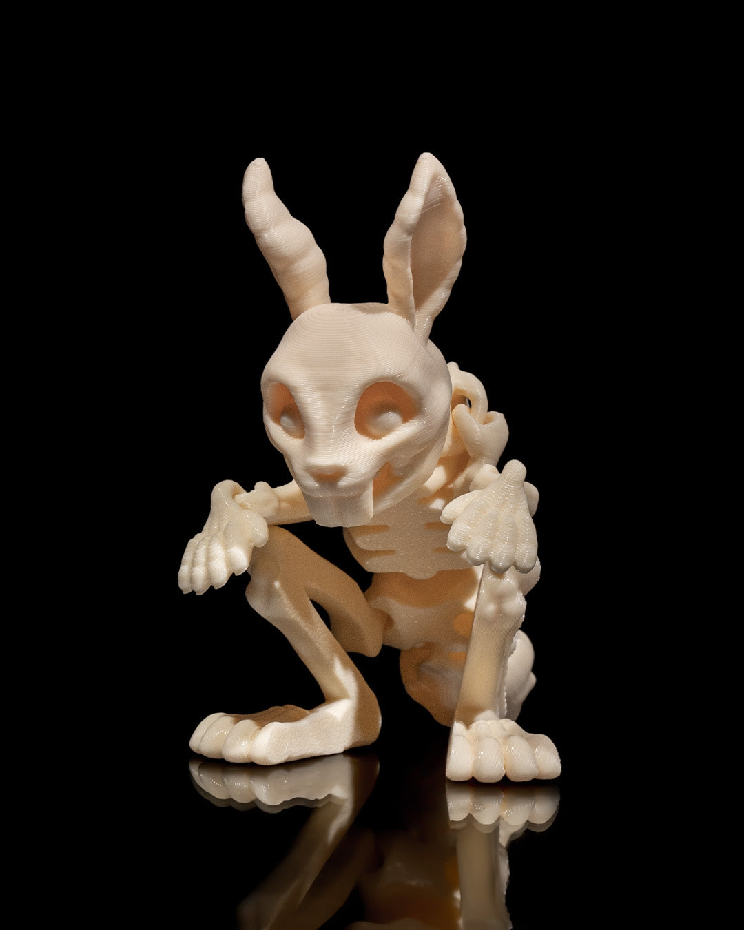 🐰💀 Skeleton Bunny – A Spooky-Cute Companion! 💀🐰 | Unique Home Decor Gift – handcrafted 3D printed decor gift