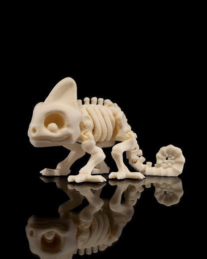 🌈 Meet the Skeleton Chameleon: A Colorful Companion! 🦎 | Unique Home Decor Gift – handcrafted 3D printed decor gift