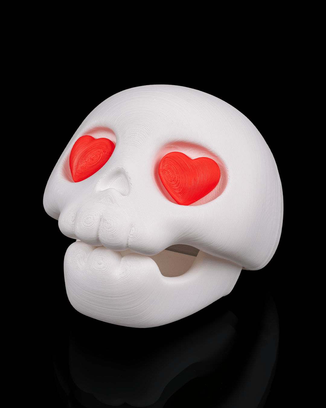 Skull Crush Container | Cute Skull Chocolate Holder with Heart Eyes | Fun Gift Box
