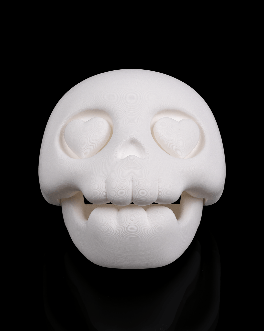 Skull Crush Container | Cute Skull Chocolate Holder with Heart Eyes | Fun Gift Box