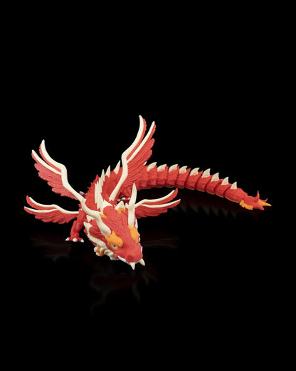 🦋 Skyborne Majesty – Articulated Fantasy Dragon 🌬️ | Unique Home Decor Gift – handcrafted 3D printed decor gift