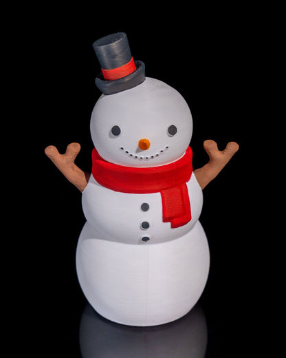 ❄️ 3D Printed Snowman Cookie Stash – A Winter Wonderland for Your Treats! 🍪 – handcrafted 3D printed decor gift