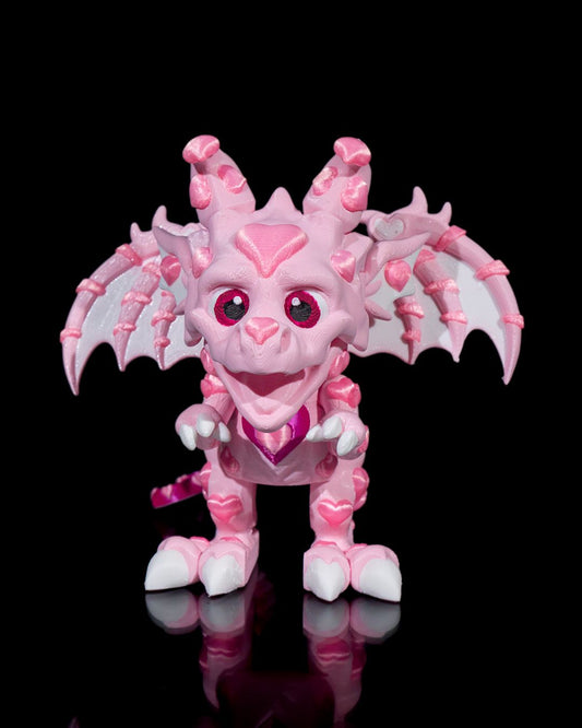 🐉 The Heartbreaker – Articulated 3D Printed Dragon 💔 – handcrafted 3D printed decor gift