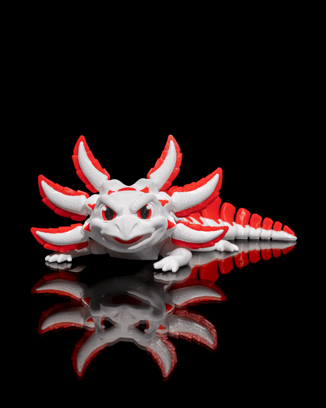 🌈 Velvet Cake the Axolotl 🦎✨ – Adorably 3D Printed, Sweet as Dessert! – handcrafted 3D printed decor gift