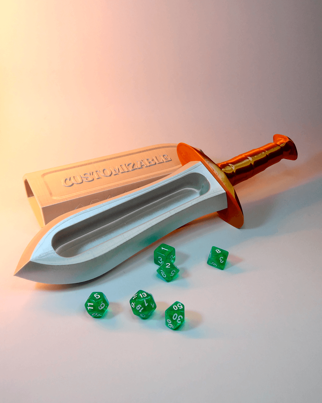 Unleash Your Inner Hero with the 3D Printed Dice Dagger – Customizable Design! ⚔️🎲
