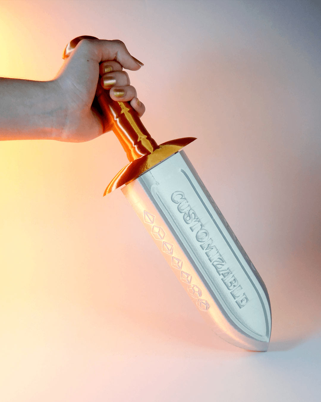 Unleash Your Inner Hero with the 3D Printed Dice Dagger – Customizable Design! ⚔️🎲