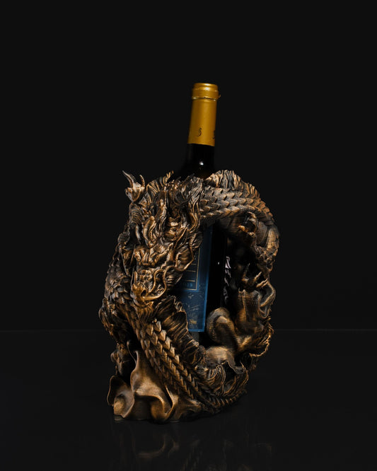Chinese Dragon 3D Printed Wine Holder 🐉🍷