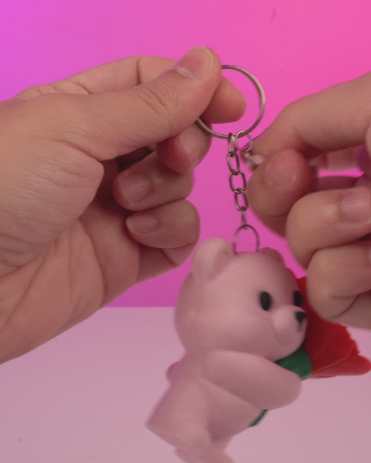 Bloom Bear Keychain | Cute Collectible Bear Charm | Valentine’s & Mother’s Day Gift