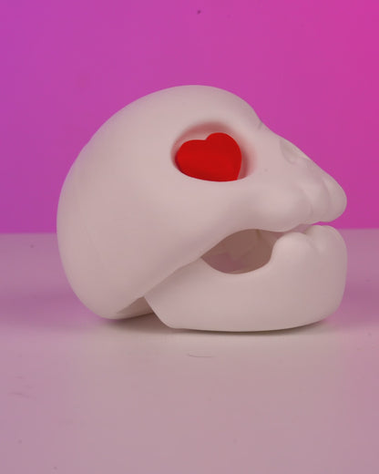 Skull Crush Container | Cute Skull Chocolate Holder with Heart Eyes | Fun Gift Box