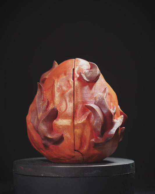 🔥 3D Printed Dragon Egg with Fire Hatchling – Born of Flame and Fantasy! 🐉