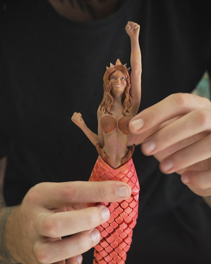 🧜‍♀️ Dara the Articulated Mermaid – Mystical, Poseable, and Full of Ocean Charm! 🌊✨ | Unique Home Decor Gift