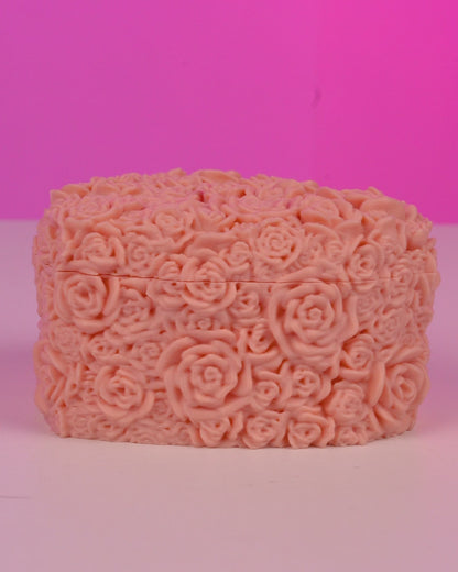 Petal Heart Container | 3D Printed Floral Heart Storage Box | Gift & Jewelry Keepsake Decor