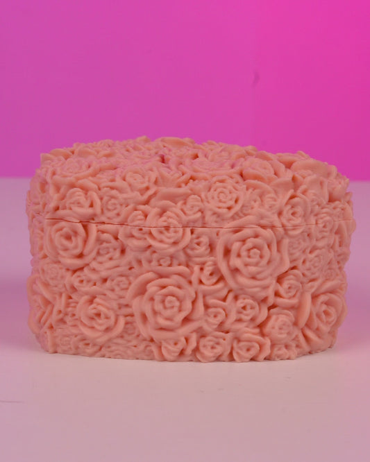 Petal Heart Container | 3D Printed Floral Heart Storage Box | Gift & Jewelry Keepsake Decor