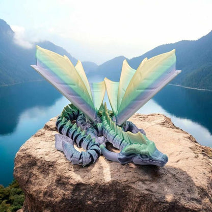 🌿 Leafwing Dragon – Guardian of the Emerald Canopy 🌿 | Unique Home Decor Gift – handcrafted 3D printed decor gift
