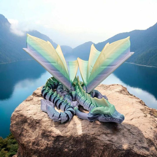 🌿 Leafwing Dragon – Guardian of the Emerald Canopy 🌿 | Unique Home Decor Gift – handcrafted 3D printed decor gift